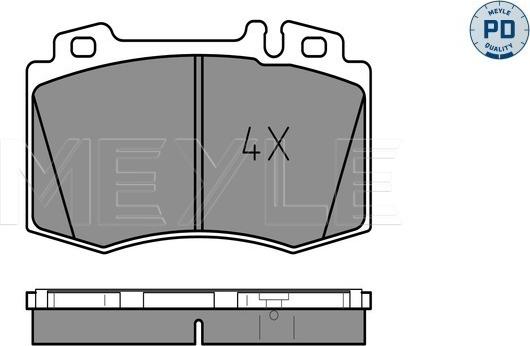 Meyle 025 232 7117/PD - Brake Pad Set, disc brake onlydrive.pro