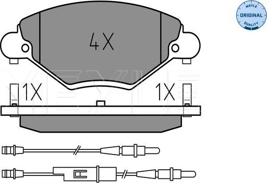 Meyle 025 232 7717/W - Brake Pad Set, disc brake onlydrive.pro