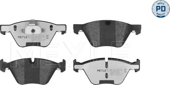 Meyle 025 237 9420/PD - Brake Pad Set, disc brake onlydrive.pro