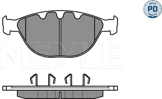 Meyle 025 237 9120/PD - Brake Pad Set, disc brake onlydrive.pro