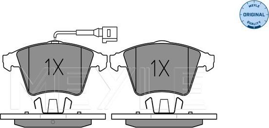 Meyle 025 237 4619/W - Brake Pad Set, disc brake onlydrive.pro