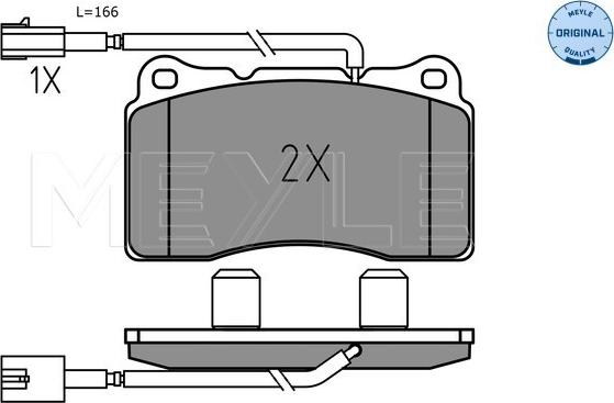 Meyle 025 237 5716 - Brake Pad Set, disc brake onlydrive.pro