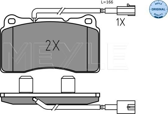 Meyle 025 237 5716 - Brake Pad Set, disc brake onlydrive.pro