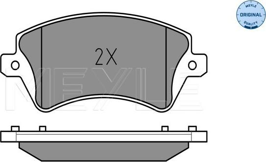 Meyle 025 237 6617/W - Brake Pad Set, disc brake onlydrive.pro