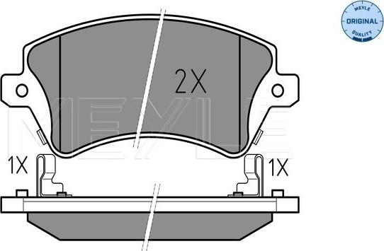 Meyle 025 237 6617/W - Brake Pad Set, disc brake onlydrive.pro