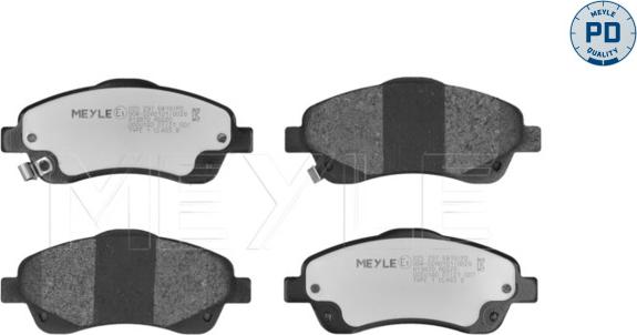 Meyle 025 237 6819/PD - Brake Pad Set, disc brake onlydrive.pro