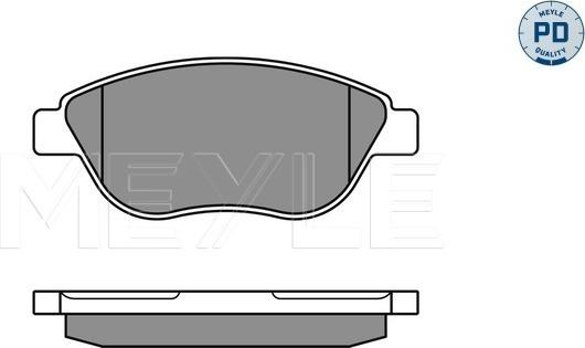 Meyle 025 237 0919/PD - Brake Pad Set, disc brake onlydrive.pro