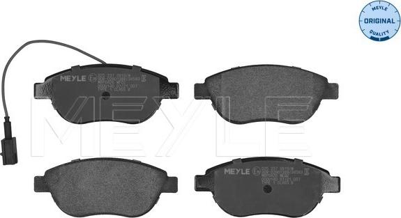 Meyle 025 237 0919/W - Brake Pad Set, disc brake onlydrive.pro