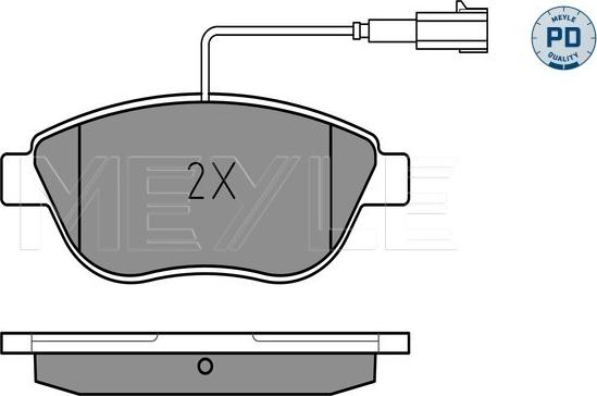 Meyle 025 237 0918/PD - Brake Pad Set, disc brake onlydrive.pro