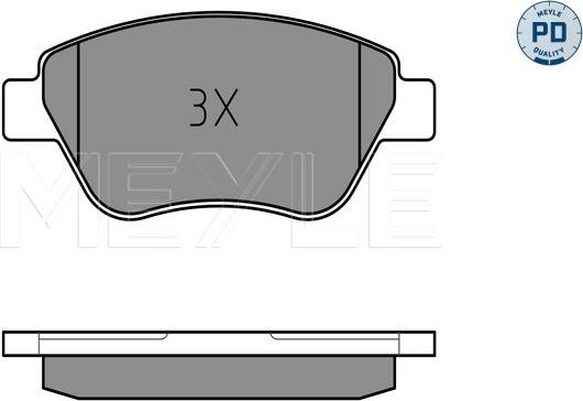 Meyle 025 237 0517/PD - Piduriklotsi komplekt,ketaspidur onlydrive.pro