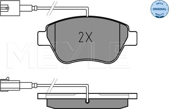 Meyle 025 237 0617/W - Brake Pad Set, disc brake onlydrive.pro