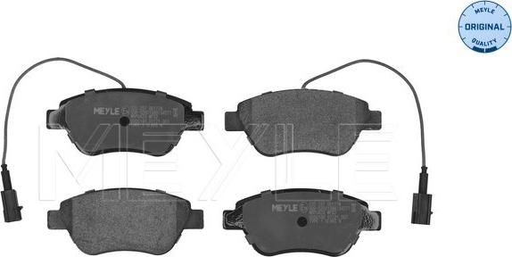 Meyle 025 237 0617/W - Brake Pad Set, disc brake onlydrive.pro