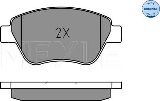 Meyle 025 237 0617/W - Brake Pad Set, disc brake onlydrive.pro