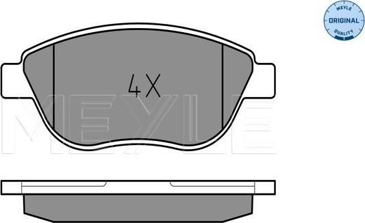 Meyle 025 237 0819 - Brake Pad Set, disc brake onlydrive.pro