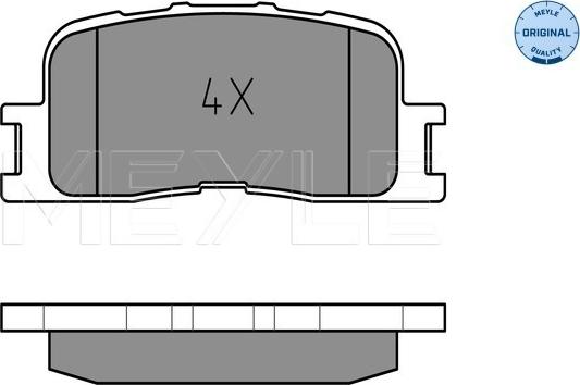 Meyle 025 237 0215/W - Brake Pad Set, disc brake onlydrive.pro