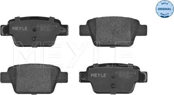 Meyle 025 237 1415 - Brake Pad Set, disc brake onlydrive.pro