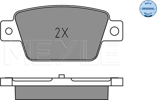 Meyle 025 237 1418 - Brake Pad Set, disc brake onlydrive.pro