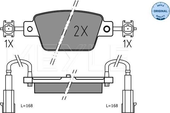 Meyle 025 237 1418 - Brake Pad Set, disc brake onlydrive.pro