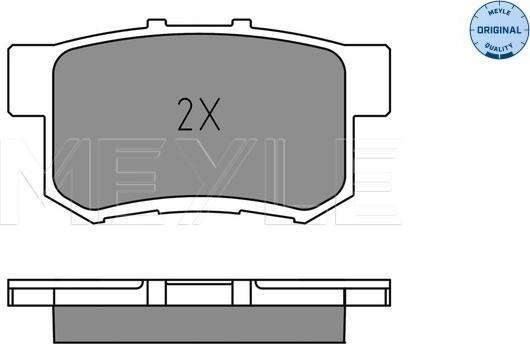 Meyle 025 237 3615 - Brake Pad Set, disc brake onlydrive.pro