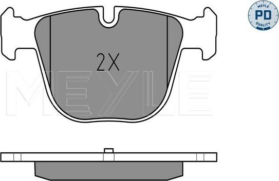 Meyle 025 237 3017/PD - Тормозные колодки, дисковые, комплект onlydrive.pro