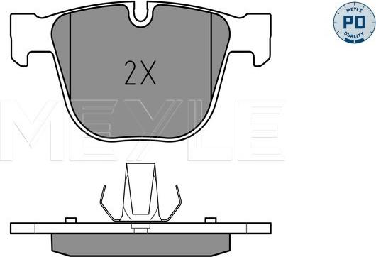 Meyle 025 237 3017/PD - Тормозные колодки, дисковые, комплект onlydrive.pro