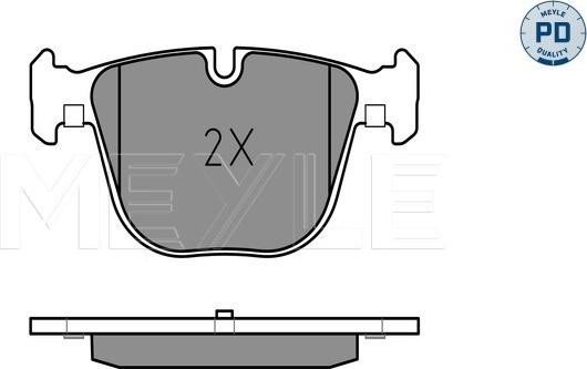 Meyle 025 237 3116/PD - Brake Pad Set, disc brake onlydrive.pro