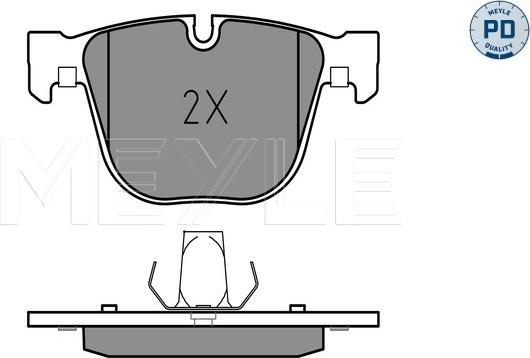 Meyle 025 237 3116/PD - Brake Pad Set, disc brake onlydrive.pro