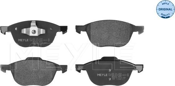 Meyle 025 237 2318 - Brake Pad Set, disc brake onlydrive.pro