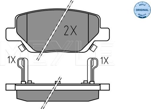 Meyle 025 224 4918 - Brake Pad Set, disc brake onlydrive.pro