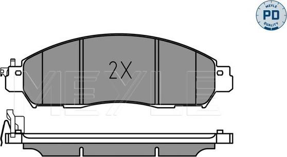 Meyle 025 224 3917/PD - Тормозные колодки, дисковые, комплект onlydrive.pro