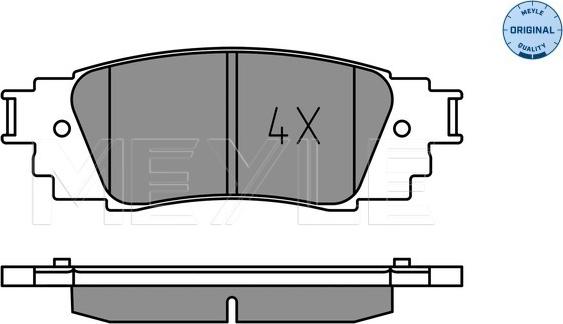 Meyle 025 224 3415 - Brake Pad Set, disc brake onlydrive.pro