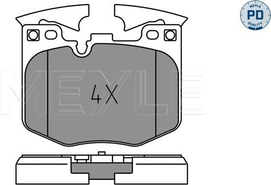 Meyle 025 224 2520/PD - Brake Pad Set, disc brake onlydrive.pro