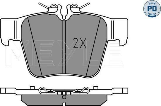 Meyle 025 224 2316/PD - Brake Pad Set, disc brake onlydrive.pro