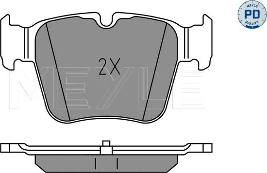 Meyle 025 224 2316/PD - Brake Pad Set, disc brake onlydrive.pro