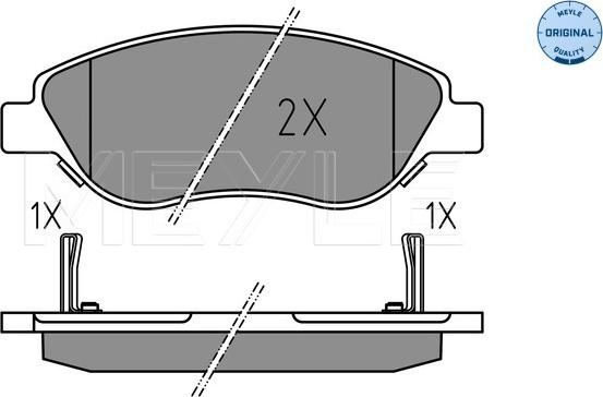 Meyle 025 224 7619 - Brake Pad Set, disc brake onlydrive.pro