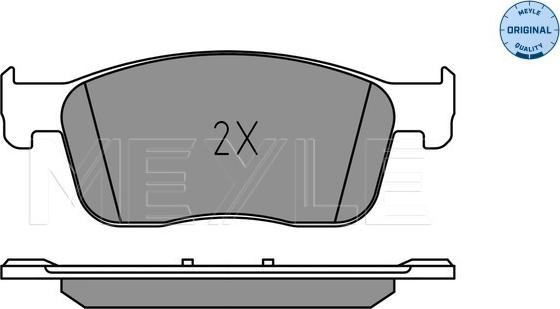 Meyle 025 225 9417 - Brake Pad Set, disc brake onlydrive.pro