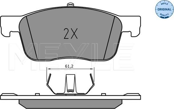 Meyle 025 225 9417 - Brake Pad Set, disc brake onlydrive.pro