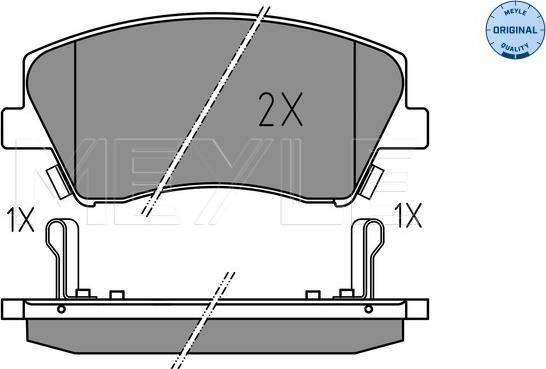 Meyle 025 225 1817 - Brake Pad Set, disc brake onlydrive.pro