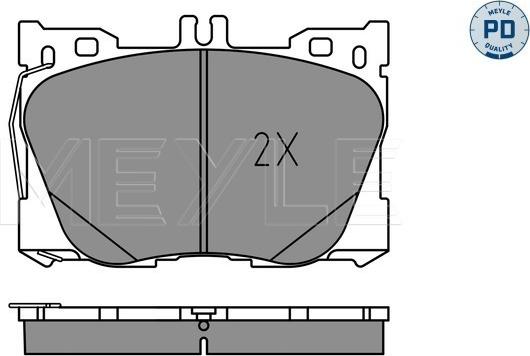 Meyle 025 225 8618/PD - Brake Pad Set, disc brake onlydrive.pro