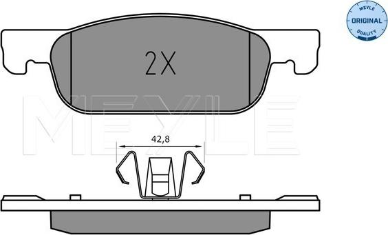 Meyle 025 225 2517 - Тормозные колодки, дисковые, комплект onlydrive.pro