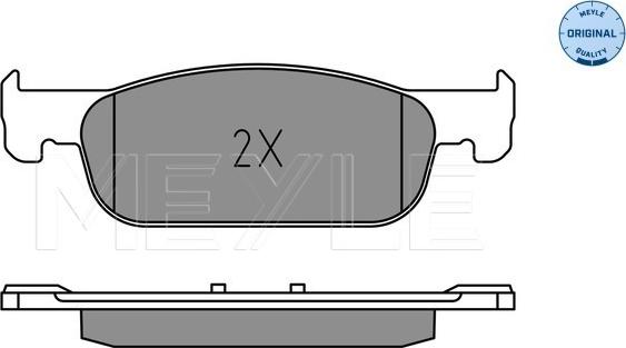 Meyle 025 225 2517 - Brake Pad Set, disc brake onlydrive.pro