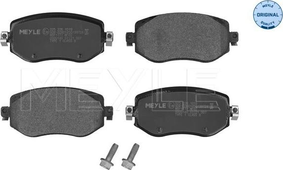 Meyle 025 226 1019 - Brake Pad Set, disc brake onlydrive.pro