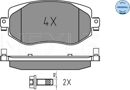 Meyle 025 226 1019 - Brake Pad Set, disc brake onlydrive.pro