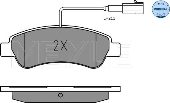 Meyle 025 220 4119 - Тормозные колодки, дисковые, комплект onlydrive.pro