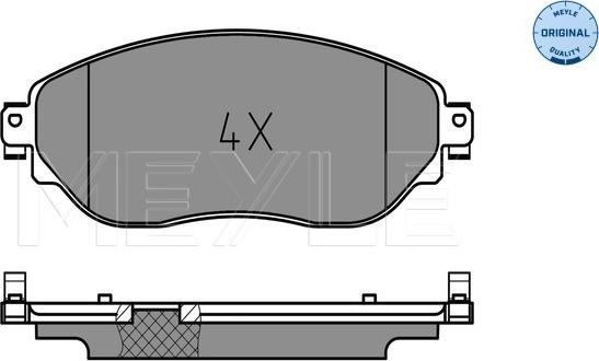 Meyle 025 220 8718 - Тормозные колодки, дисковые, комплект onlydrive.pro