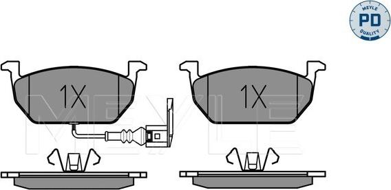 Meyle 025 220 3517/PD - Brake Pad Set, disc brake onlydrive.pro