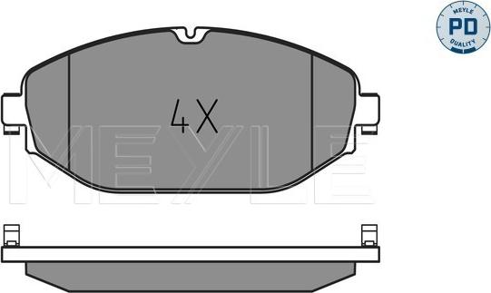 Meyle 025 220 7619/PD - Brake Pad Set, disc brake onlydrive.pro