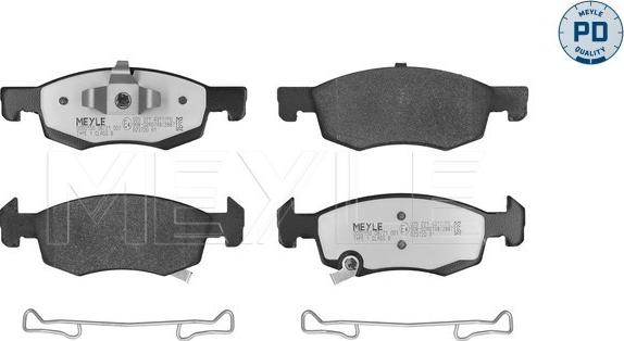 Meyle 025 221 4317/PD - Brake Pad Set, disc brake onlydrive.pro