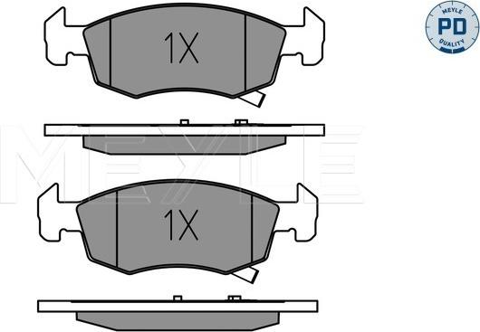 Meyle 025 221 4317/PD - Brake Pad Set, disc brake onlydrive.pro