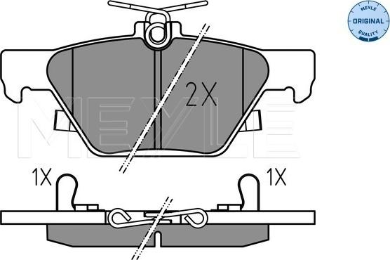 Meyle 025 221 5814 - Brake Pad Set, disc brake onlydrive.pro